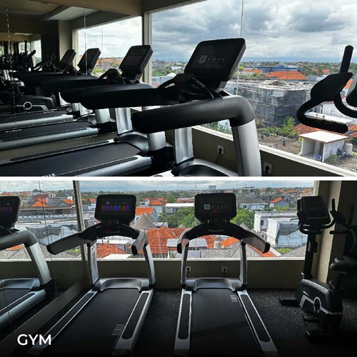 gym on the rooftop